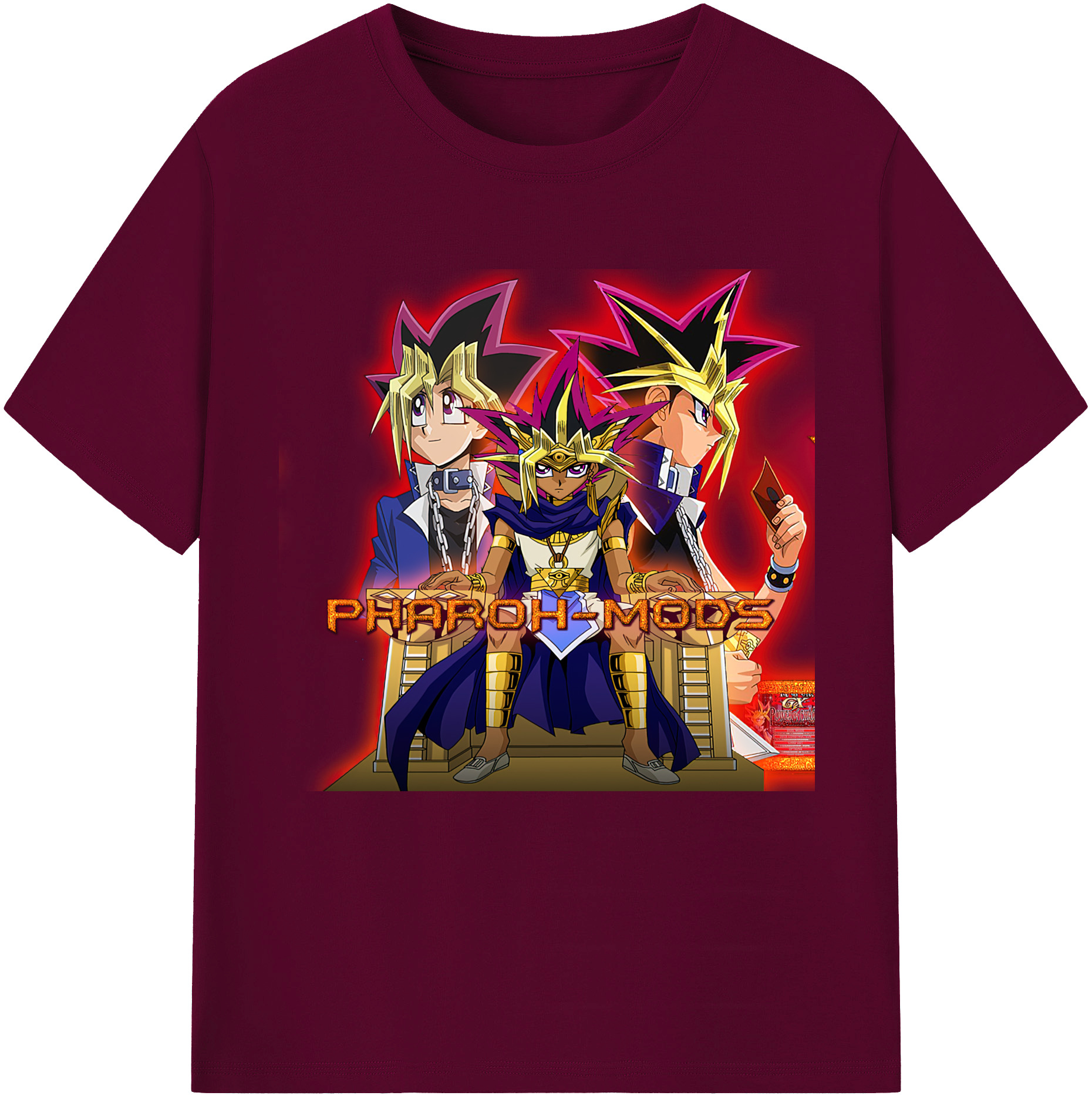 （画像用） 遊☆戯☆王 Yu-Gi-Oh! レディースカジュアルプリントTシャツ（綿100％）
